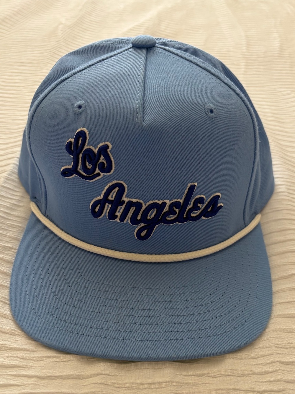 Mitchell & Ness Light Blue 'Los Angeles' Rope-Trim Cap